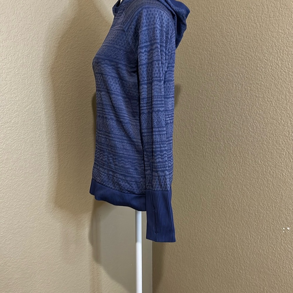 Blue Patterned Hoodie - Picture 6 of 10
